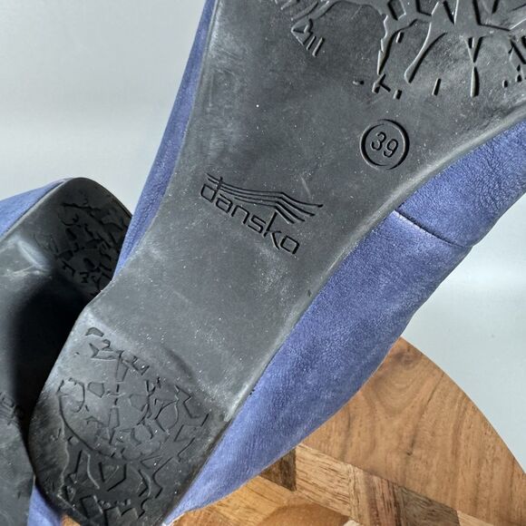 Dansko Lisanne Women’s EU 39 US 8.5-9 Blue Leather Cap Toe Ballet Flats‎ - Picture 7 of 7